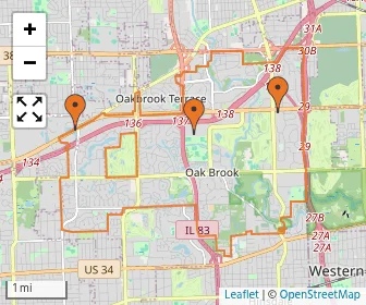 Area schools map